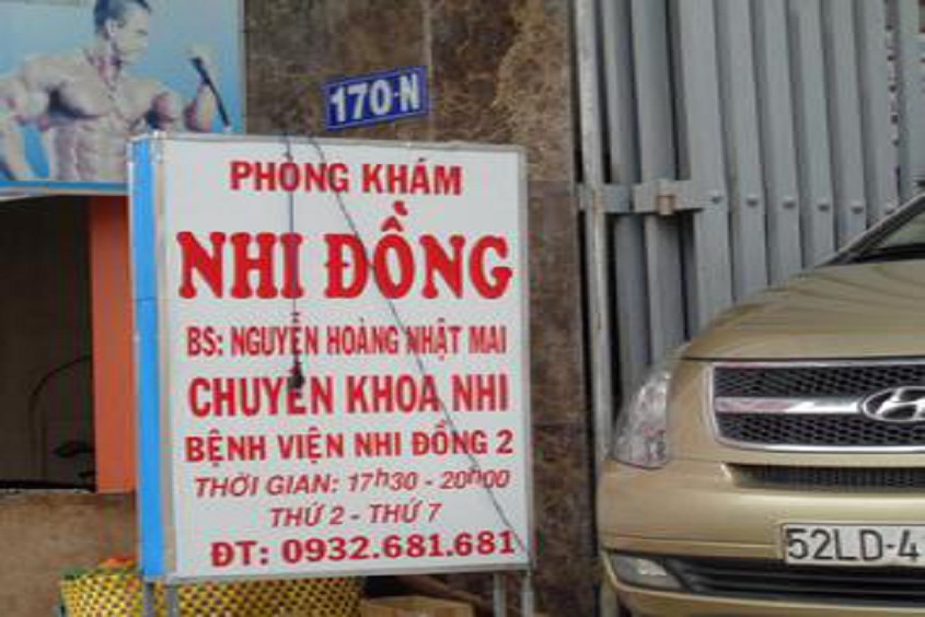 Phòng khám nhi quận 8 của bác sĩ Nguyễn Hoàng Nhật Mai